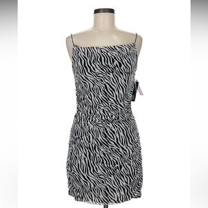 Wild Fable Black and White Slip Mini Dress